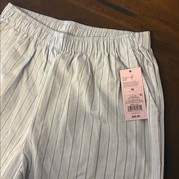 Wild Fable Light Blue Striped Pants with Side Ties Medium - Picture 4 of 6